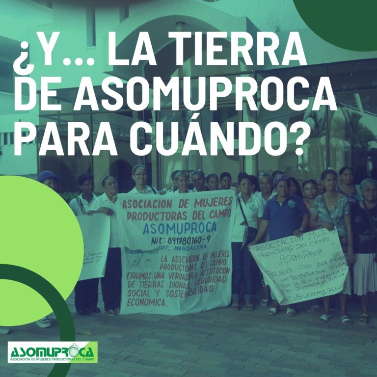 ASOMUPROCA reclama cumplimiento de la sentencia de restitución colectiva