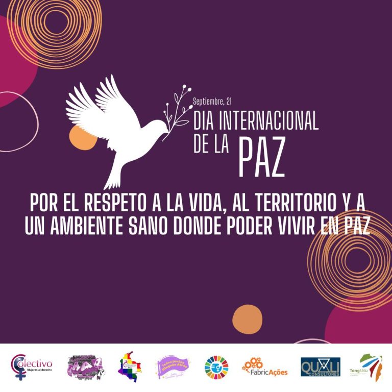 Llamado a reconocer a las Mujeres Constructoras de Paz en el Día Internacional de la Paz